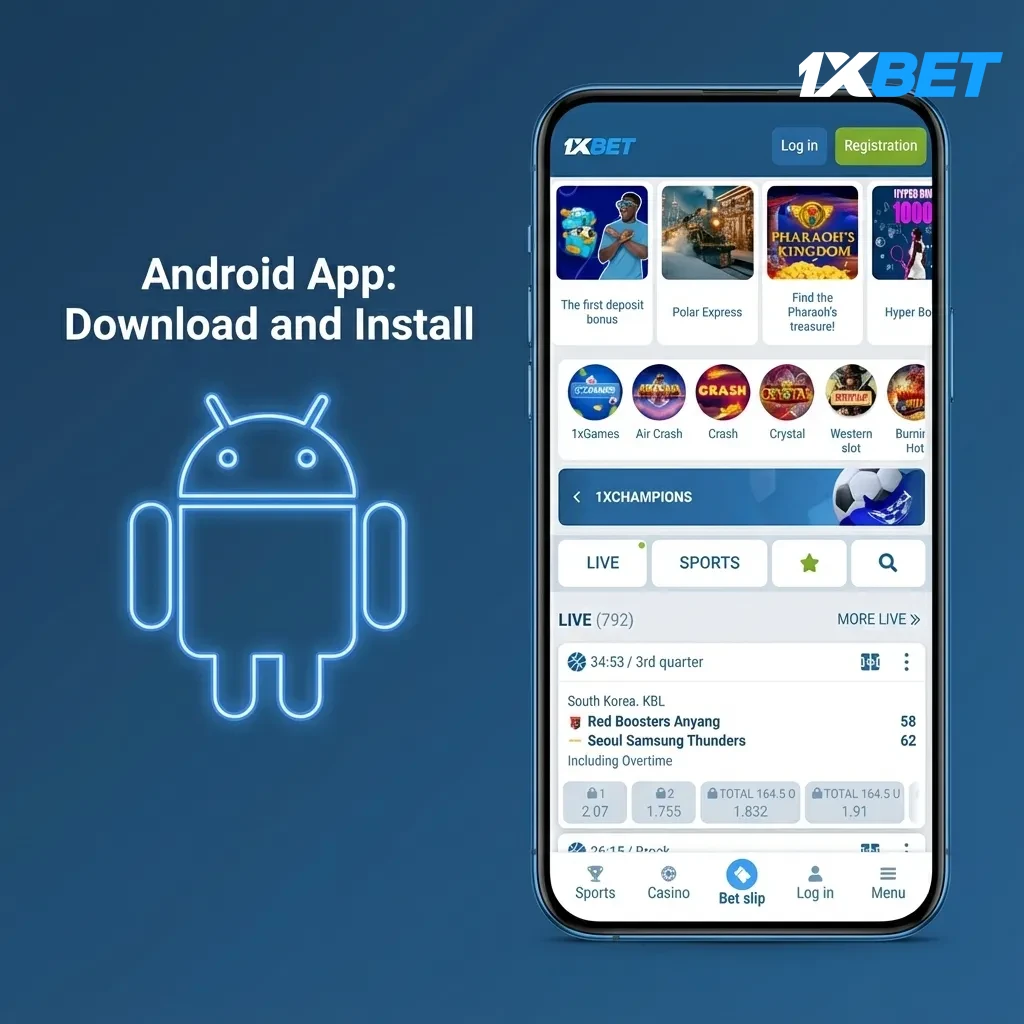 Android app install steps: Android 8.0+, 100–150 MB; download APK, allow installs, login with biometrics, enable updates