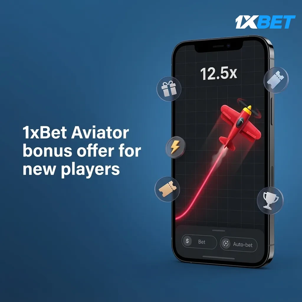 1xBet Aviator welcome bonus for new players: 100% up to 70,000 PKR. Min deposit 500 PKR. Use on Aviator or slots.