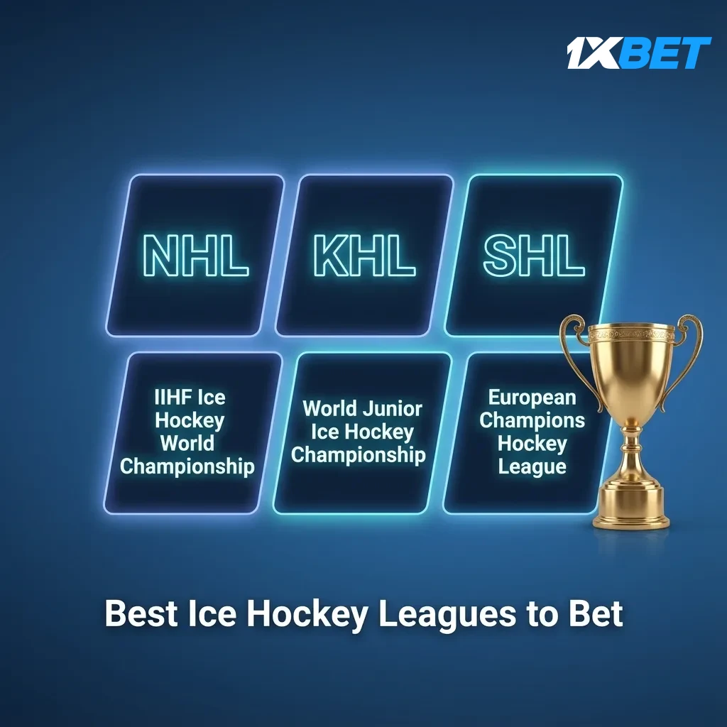 Best ice hockey leagues to bet: NHL, KHL, SHL, Liiga, Swiss NL, DEL, IIHF Worlds, Olympics.
