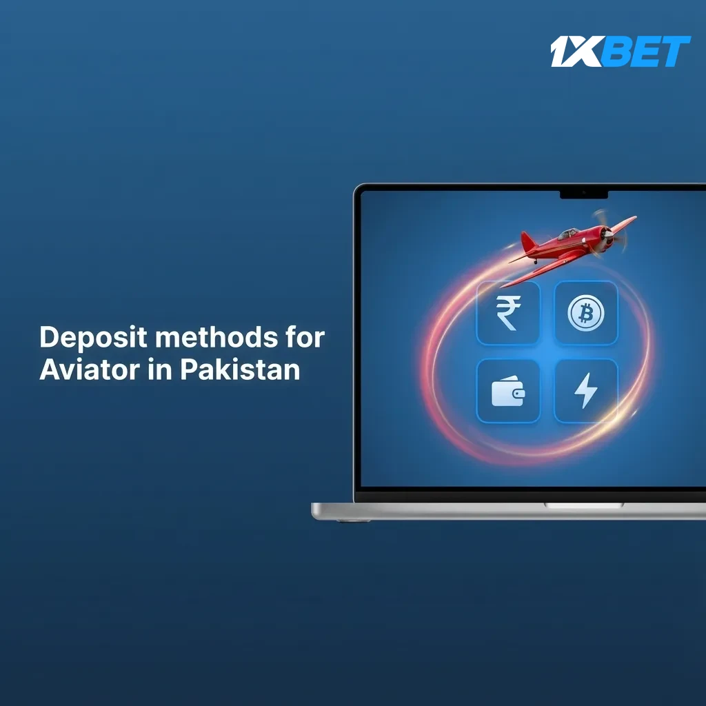 Aviator deposit methods on 1xBet Pakistan: JazzCash, Easypaisa, NayaPay, SadaPay, bank transfer, cards, Skrill, crypto.