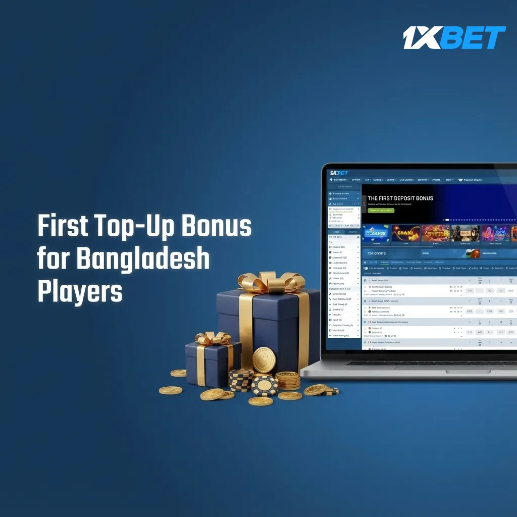 1xBet first top-up bonus: 120% up to 46,700 BDT for new Bangladesh players; choose Casino or Sports; min deposit 1,000 BDT.