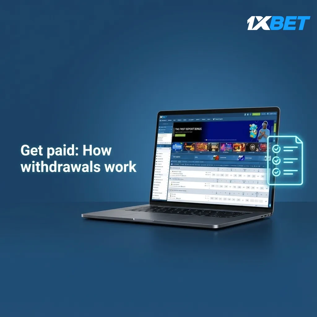 1xBet withdrawal steps: select Cashier, choose method, enter BDT amount, verify via OTP, track status in Transactions.