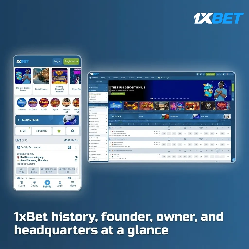 1xBet snapshot: launched 2007; Curaçao licensed; run by TechSolutions Group N.V.; no single founder; HQ Curaçao with EU hubs.