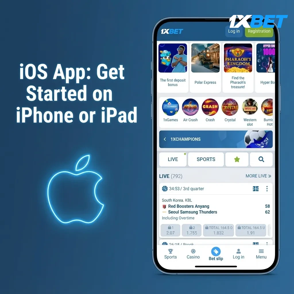 Guide screen for iOS app on iPhone/iPad: download, install, sign in, enable Face ID, or use mobile web.