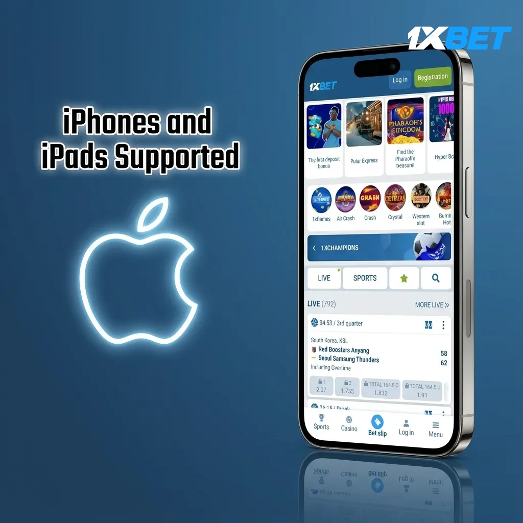 Supported iPhones 11–15, XR, SE 2020/2022; iPad 9th/10th, Air 4/5, Pro 11/12.9. Quick loads, live betting, crisp streams