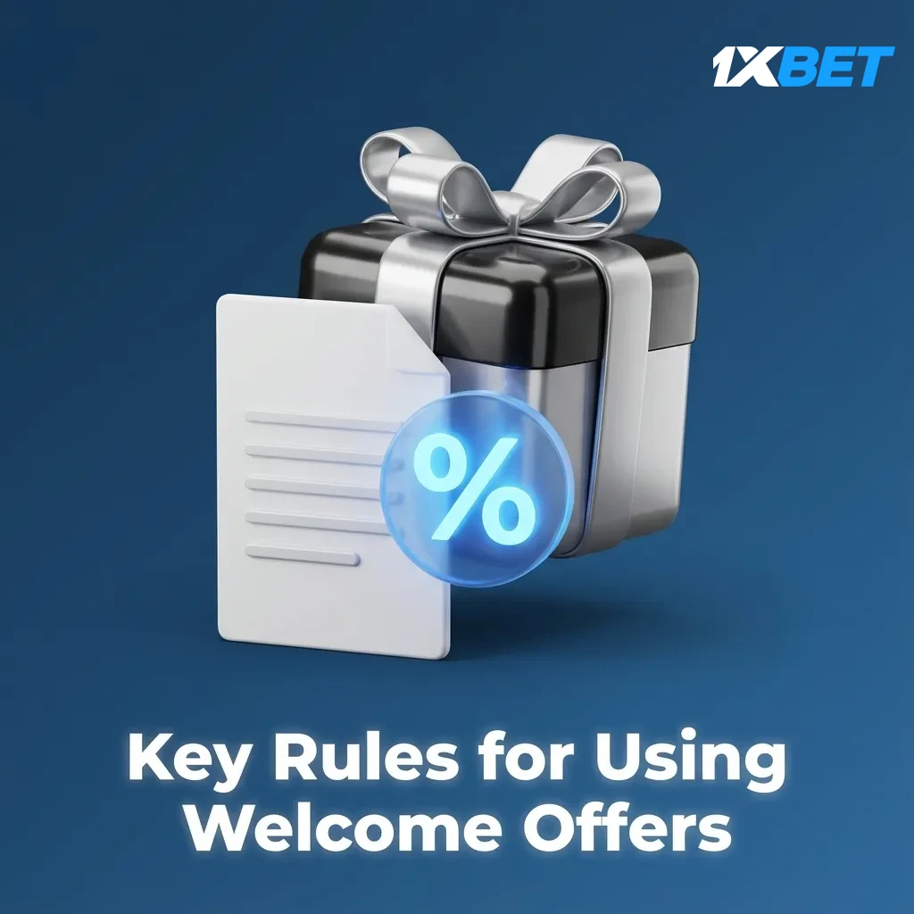 Infographic listing welcome offer rules: one account, opt in, min deposit, market limits, wagering timeframes, KYC checks.