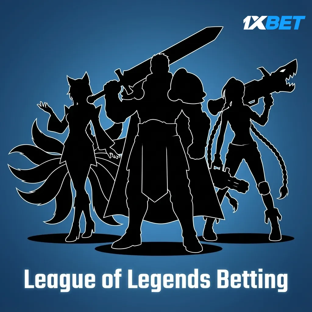 League of Legends betting banner with markets like winner, handicap, totals, first dragon/turret; Worlds, MSI, LCK, LPL, LEC.