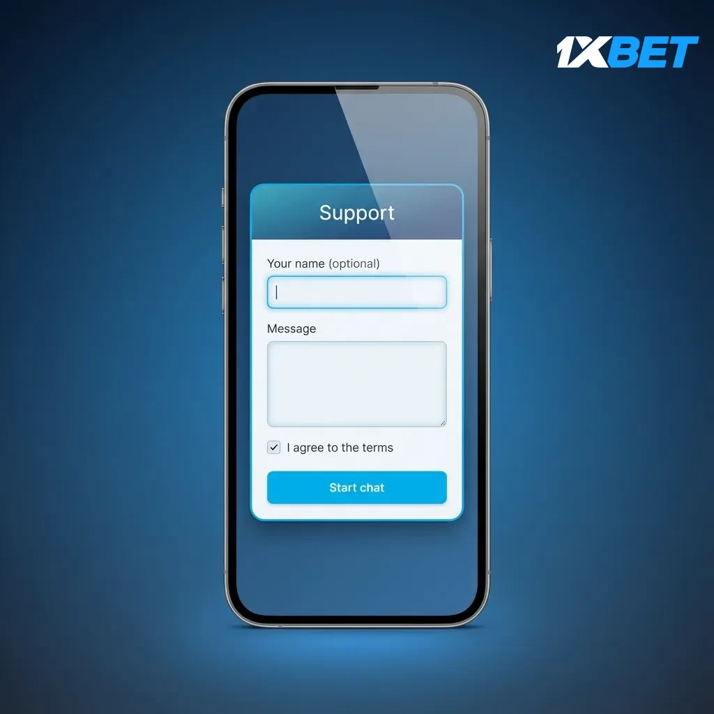 iPhone showing 1xBet login screen: email/phone and password fields, Log In button, Face ID/Touch ID, Reset password link.