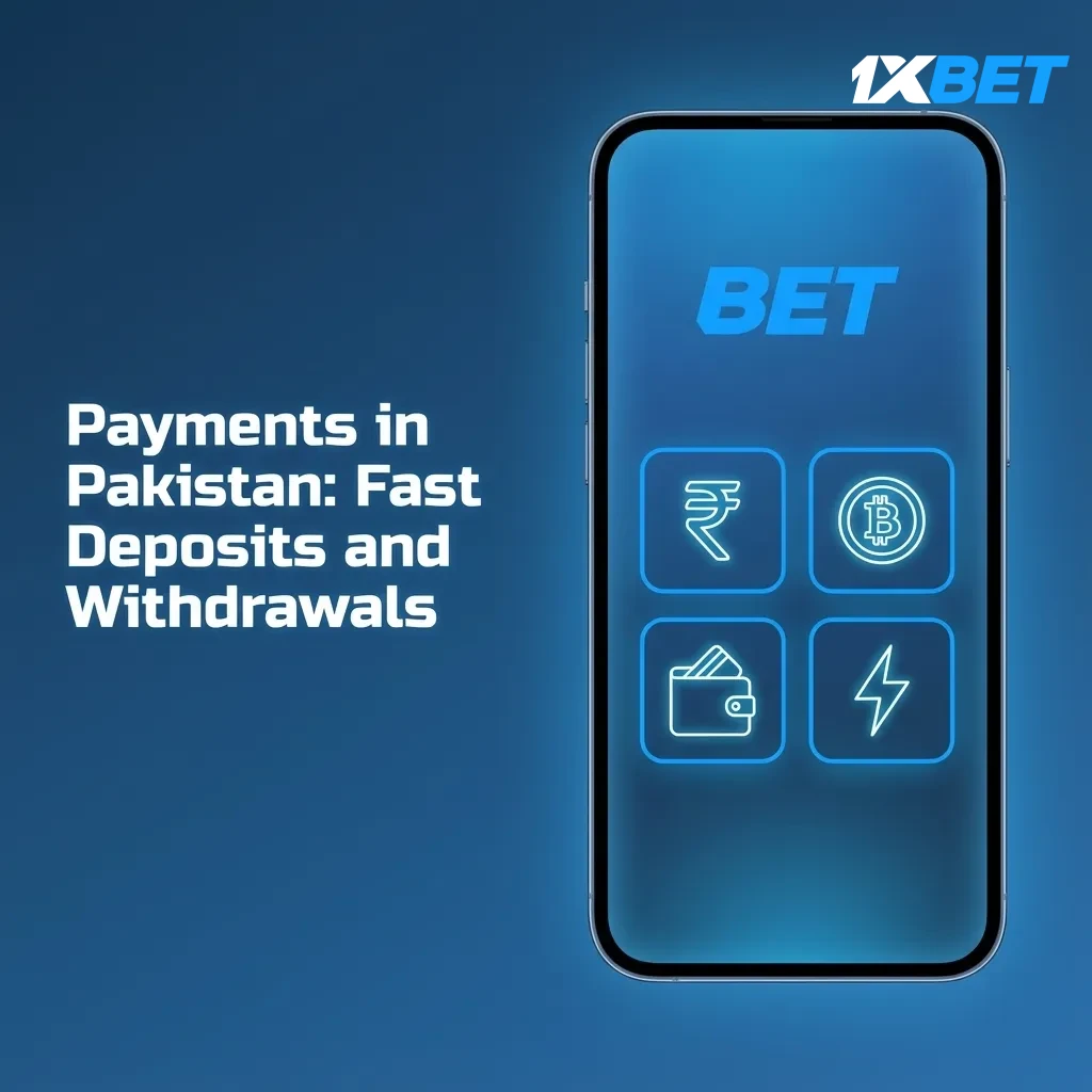 Payments in Pakistan: fast deposits and withdrawals via JazzCash, Easypaisa, NayaPay, SadaPay, Cashmaal, bank transfer.