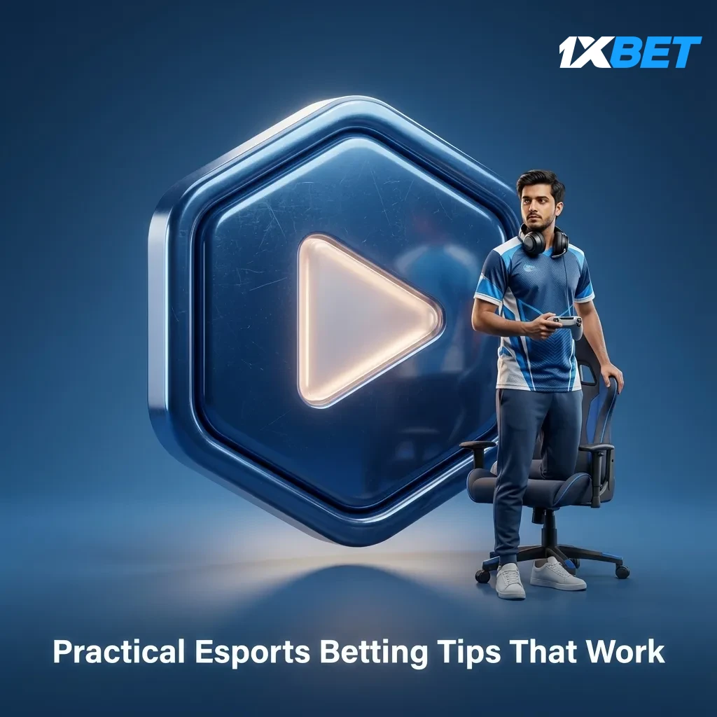 Esports betting tips poster: discipline over luck; bankroll, specialize, track meta, compare odds, watch drafts, record ROI.