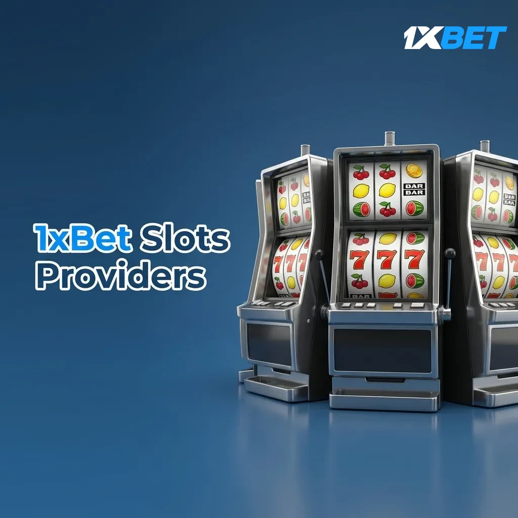 Logos of 1xBet slots providers: 130 total, incl Pragmatic Play, NetEnt, Play'n GO, Red Tiger, Playtech, Microgaming