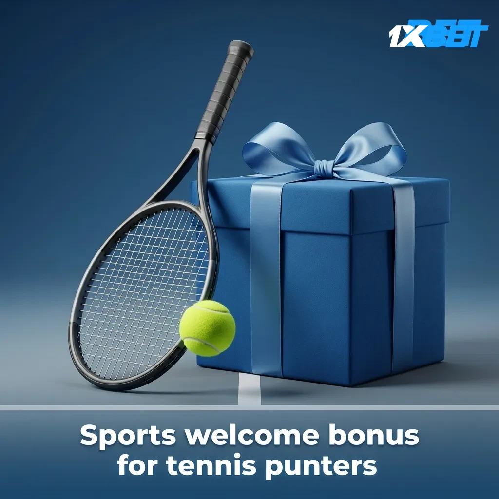 1xBet tennis welcome offer: 100% first deposit bonus up to ₹20,000 for new sports users.