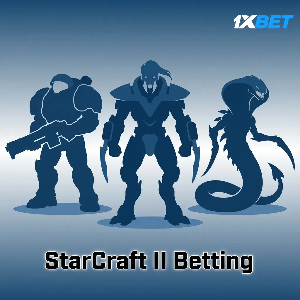 StarCraft II betting graphic with pre‑match and live markets; ESL Pro Tour events like IEM Katowice, DreamHack, GSL.