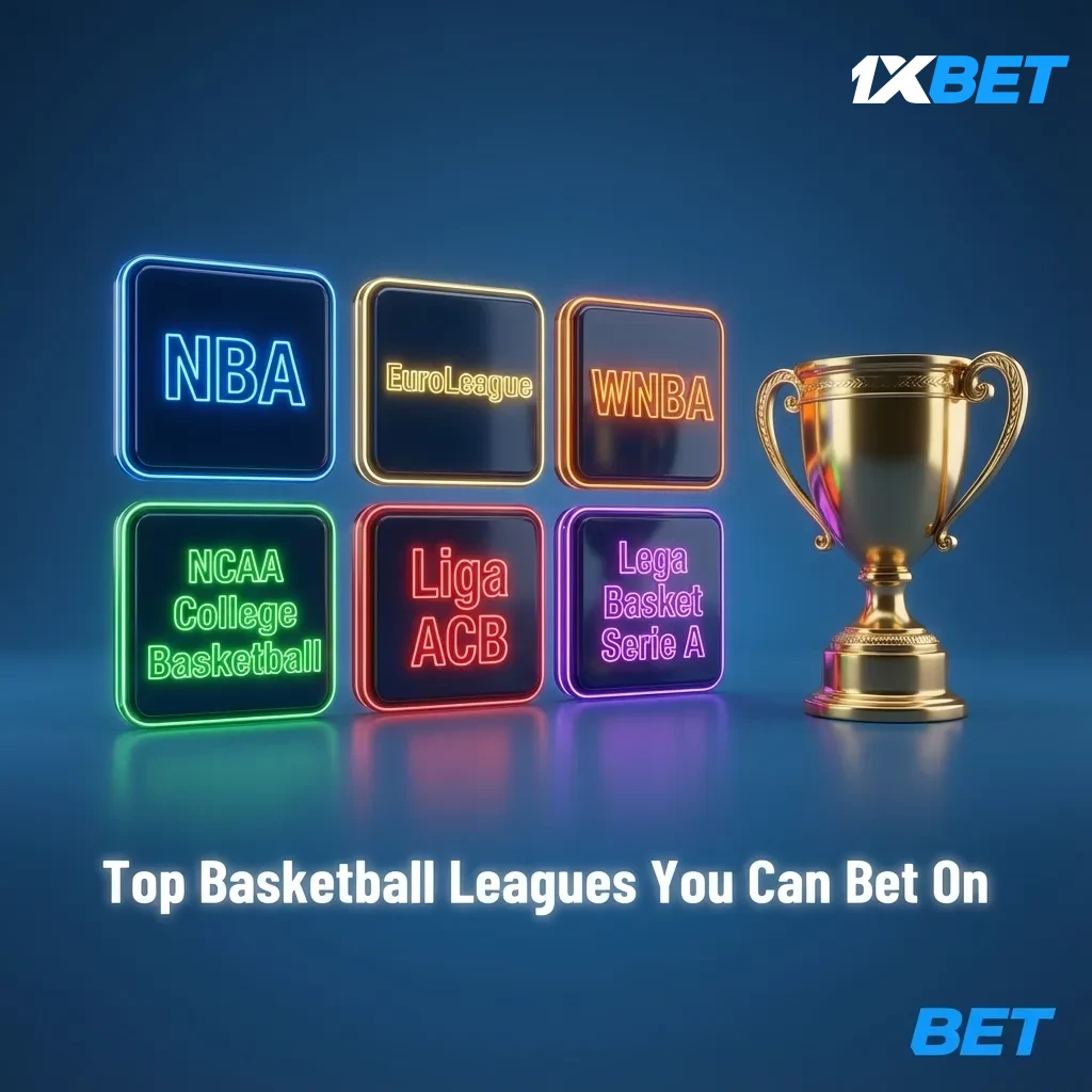 Top basketball betting leagues: NBA, WNBA, EuroLeague, EuroCup, BCL, NCAA, FIBA, ACB, NBL.
