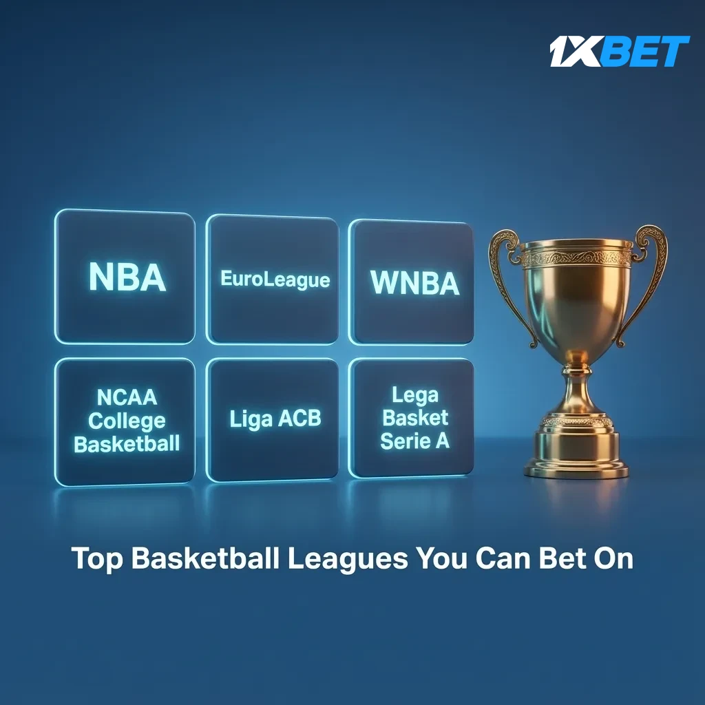 Top basketball leagues to bet on at 1xBet: NBA, EuroLeague, WNBA, NCAA, FIBA, BAL, Nigerian Premier Basketball League
