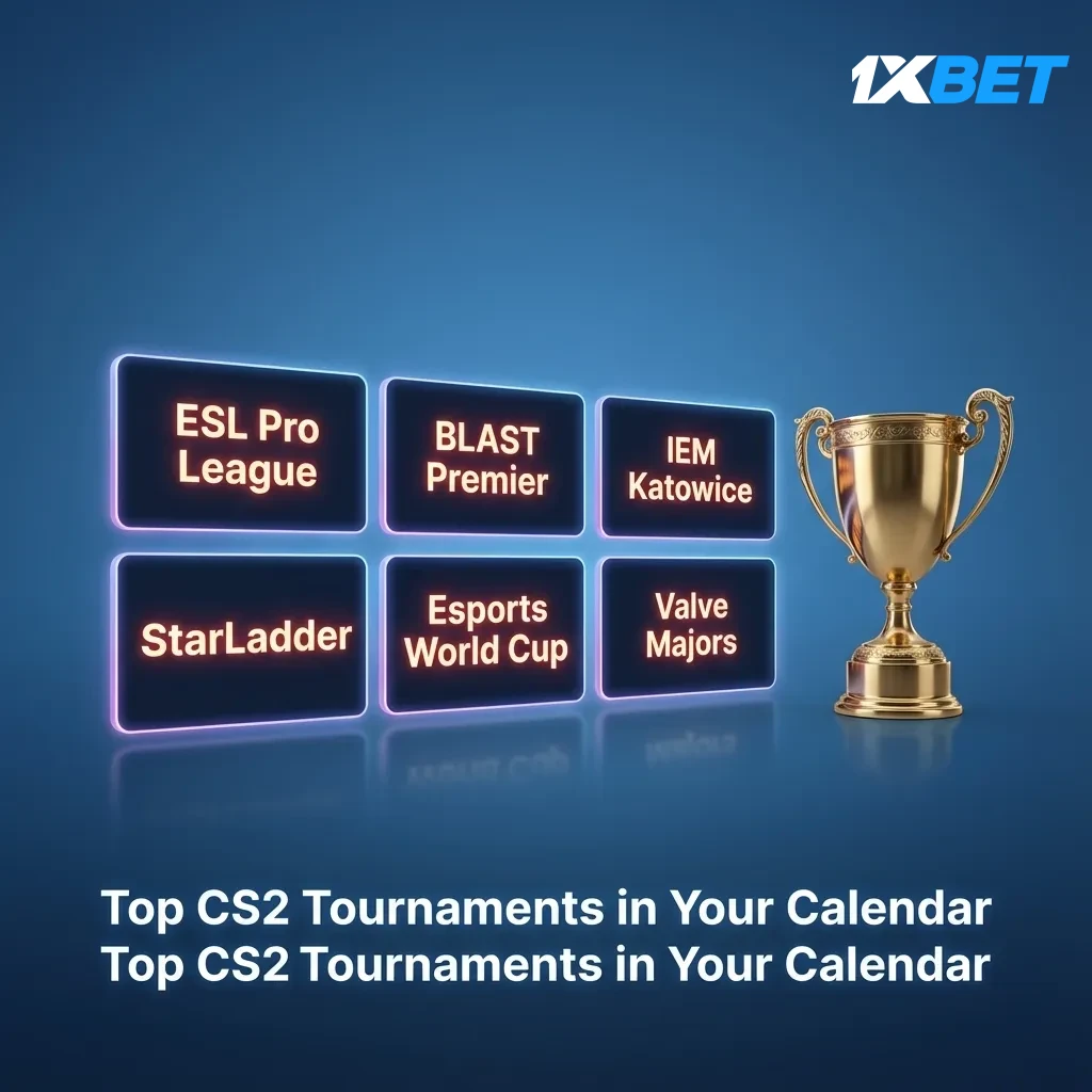 Calendar of top CS2 tournaments: Majors, ESL Pro League, BLAST, IEM Katowice & Cologne, Esports World Cup, StarLadder Series