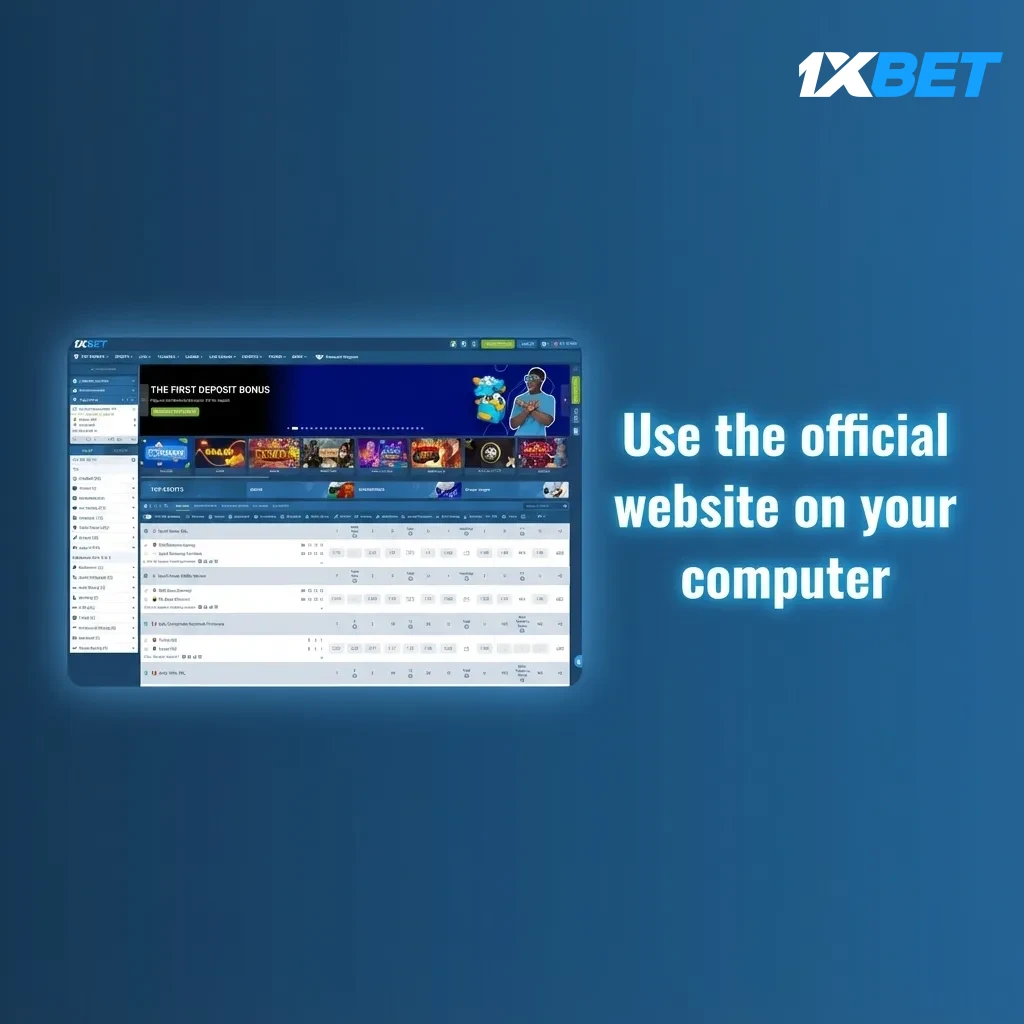 Desktop browser showing the official betting site with live betting, casino, slots, streams, and login/register options.