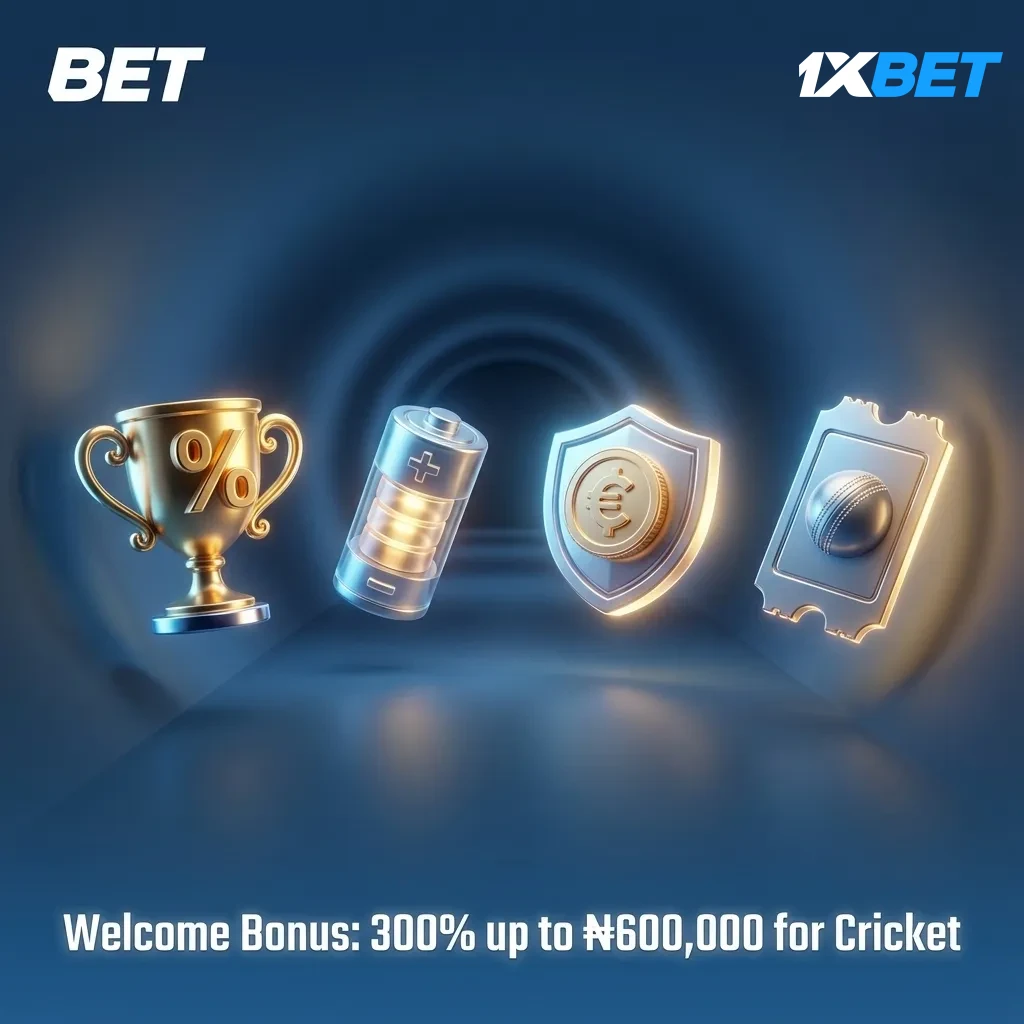 New users: 300% cricket bonus up to ₦600,000. Opt in, deposit ₦400+. 10x wagering in 30 days.
