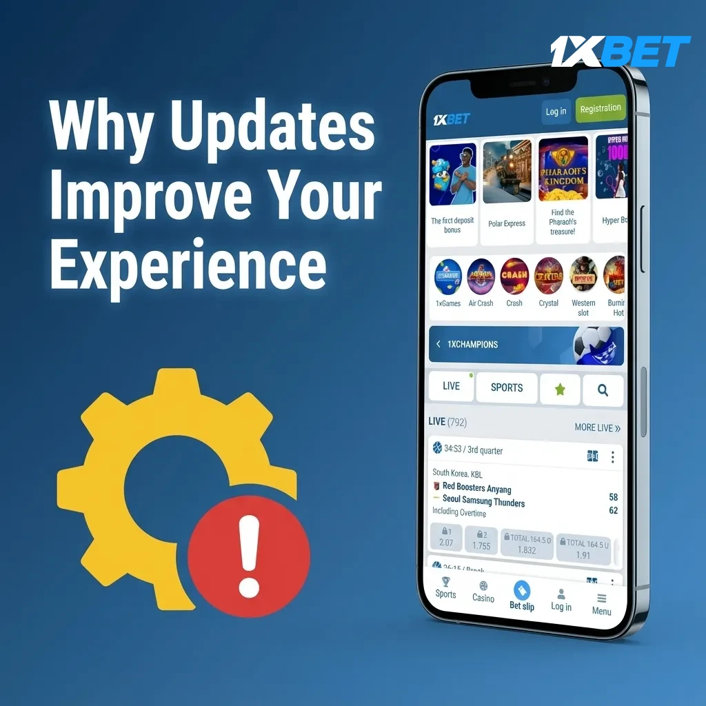 App update benefits: faster live betting, fewer crashes, bug fixes, secure payments, new bet types.