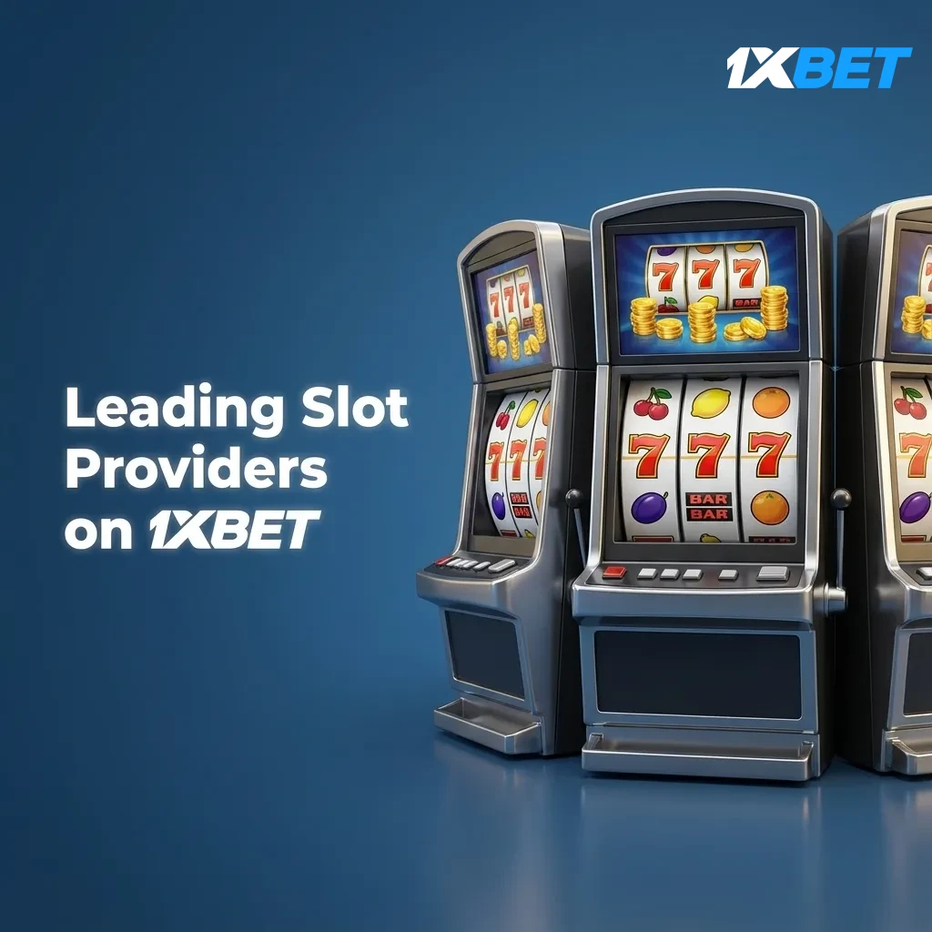 Top 1xBet slot providers with game counts: Pragmatic Play 300+, Play'n GO 200+, NetEnt 200+, Games Global 500+. 120 total