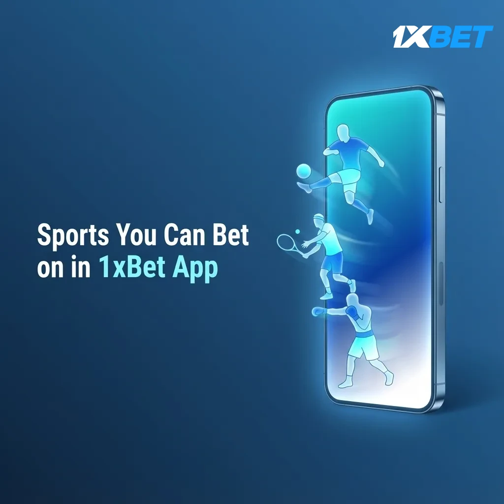 1xBet app sports betting: cricket, football, tennis, kabaddi, basketball, esports, UFC; live and cash out available.