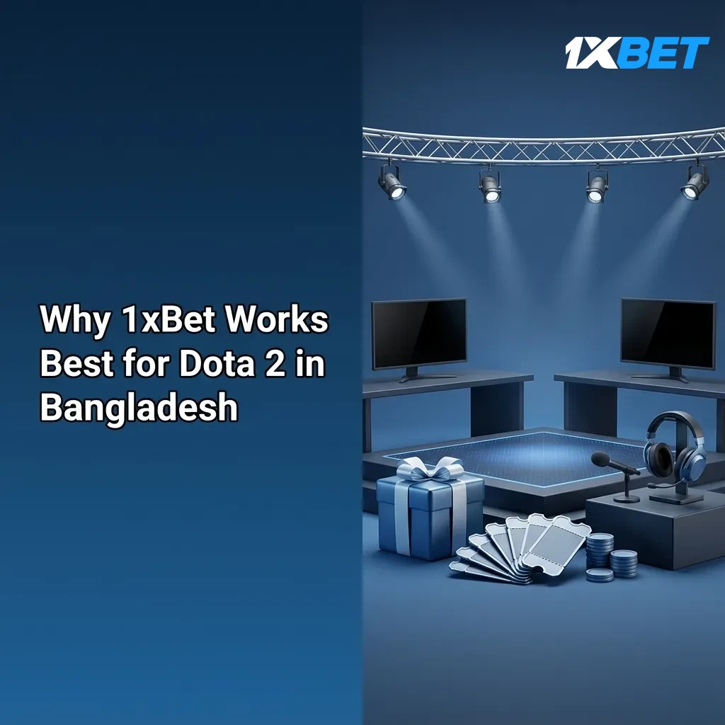 1xBet Dota 2 betting in Bangladesh: mobile app, BDT odds, esports promos, bKash/Nagad/Rocket payments, 24/7 support.