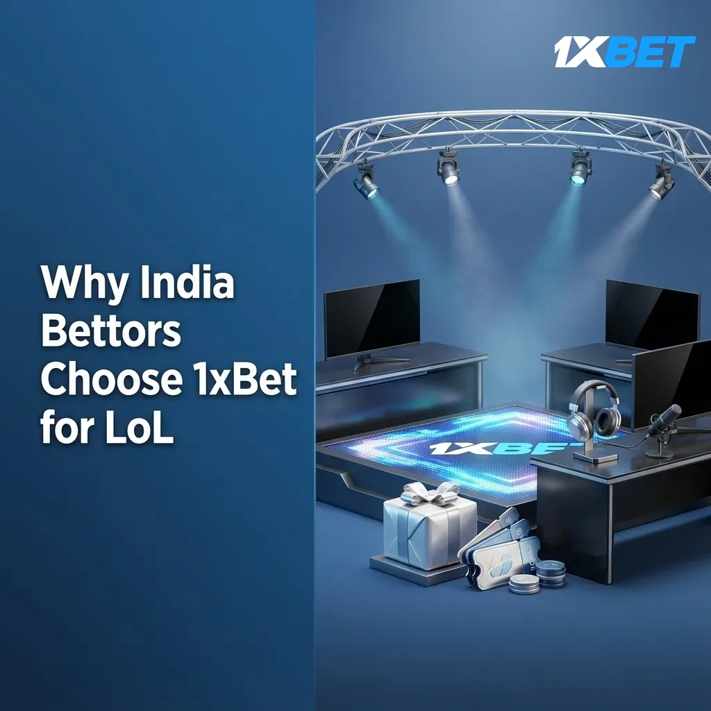 1xBet LoL betting for India: 120% bonus, INR via UPI & cards, pre-match & live odds, 24/7 support, Android/iOS app.