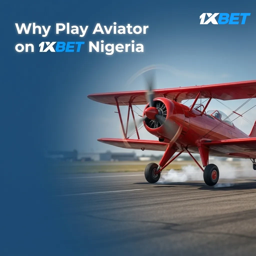 1xBet Nigeria Aviator promo showing fast rounds, 97% RTP, auto bet/cashout, naira payments, mobile app, and round stats.