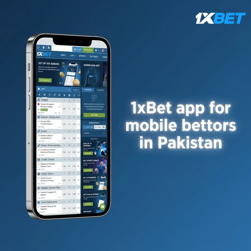 1xBet app for mobile bettors in Pakistan