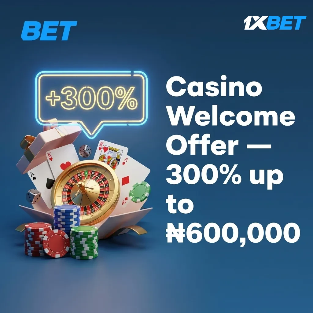 Casino Welcome Offer — 300% up to ₦600,000