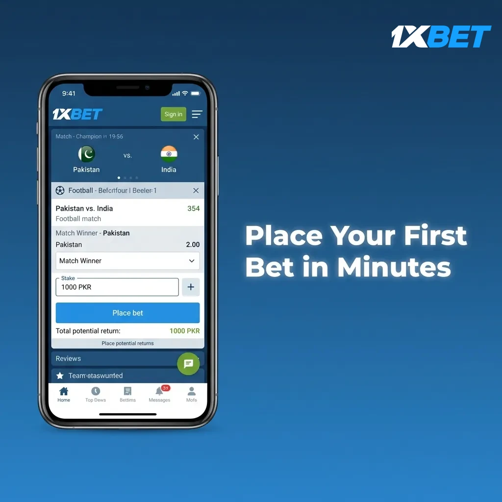 Place Your First Bet in Minutes