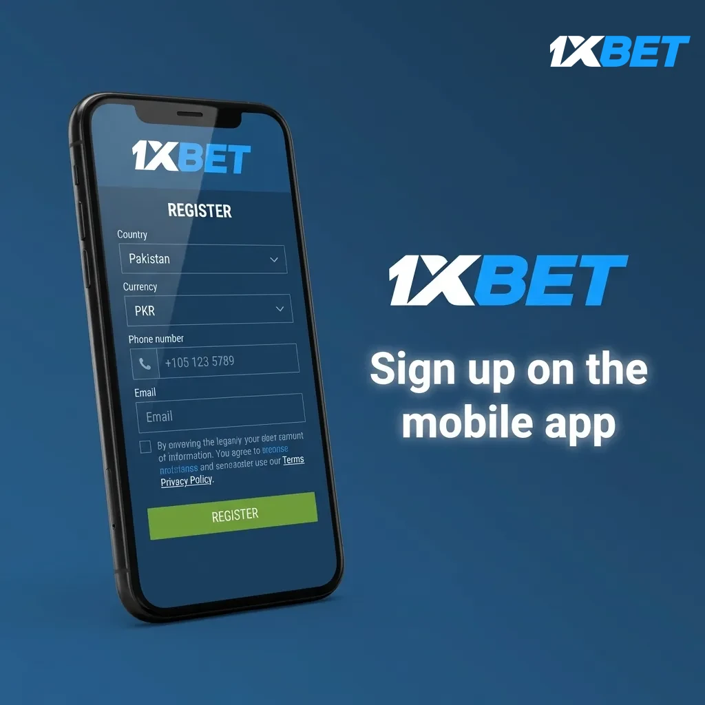 Sign up on the mobile app