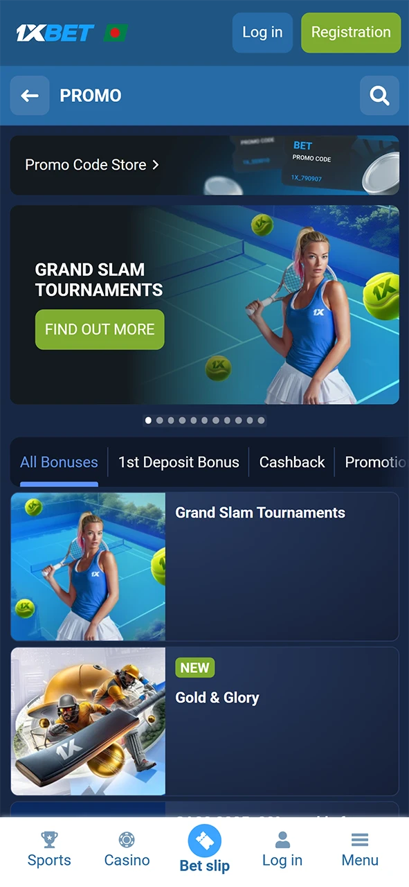 Explore a wide variety of sports betting markets available on the 1xBet iOS software.