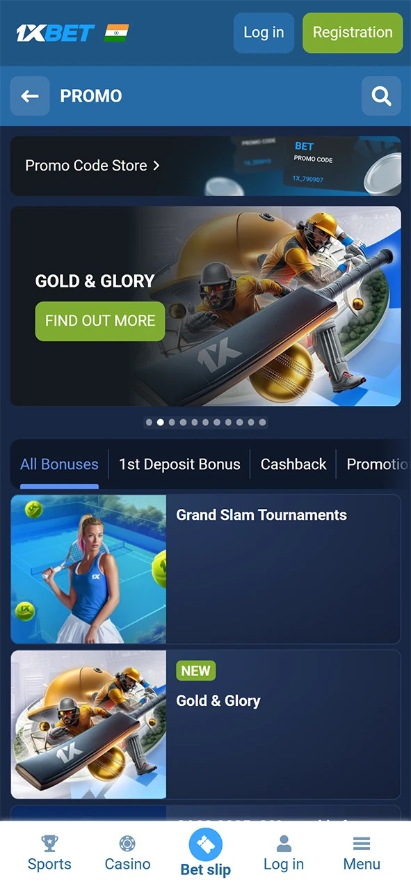 View available 1xBet iOS bonuses and promotions to boost your initial deposit.