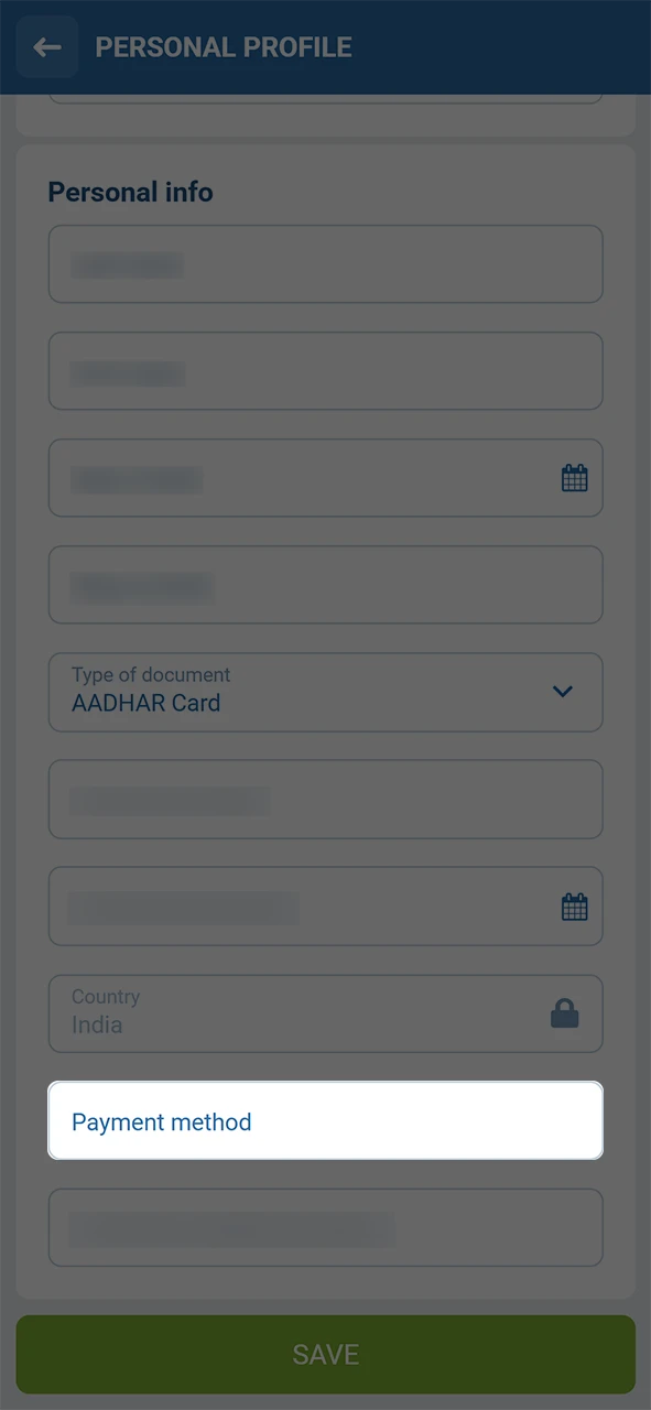 Connect a personal payment system to finalize your 1xBet Verification process.