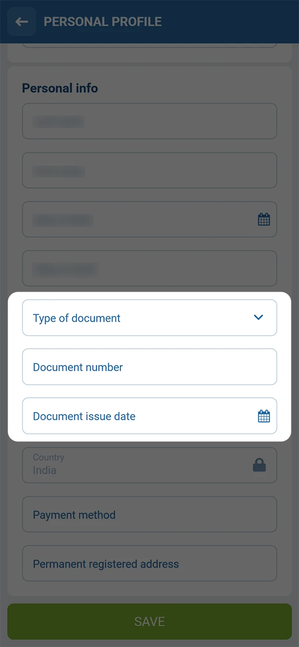 Provide your identity documents for 1xBet Verification to confirm your details.