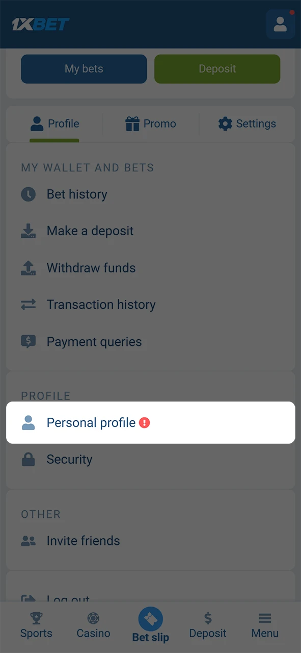 Await 1xBet account confirmation via email or your personal notifications.