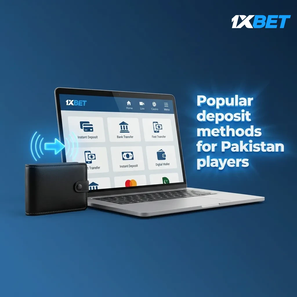 Popular deposit methods for Pakistan players