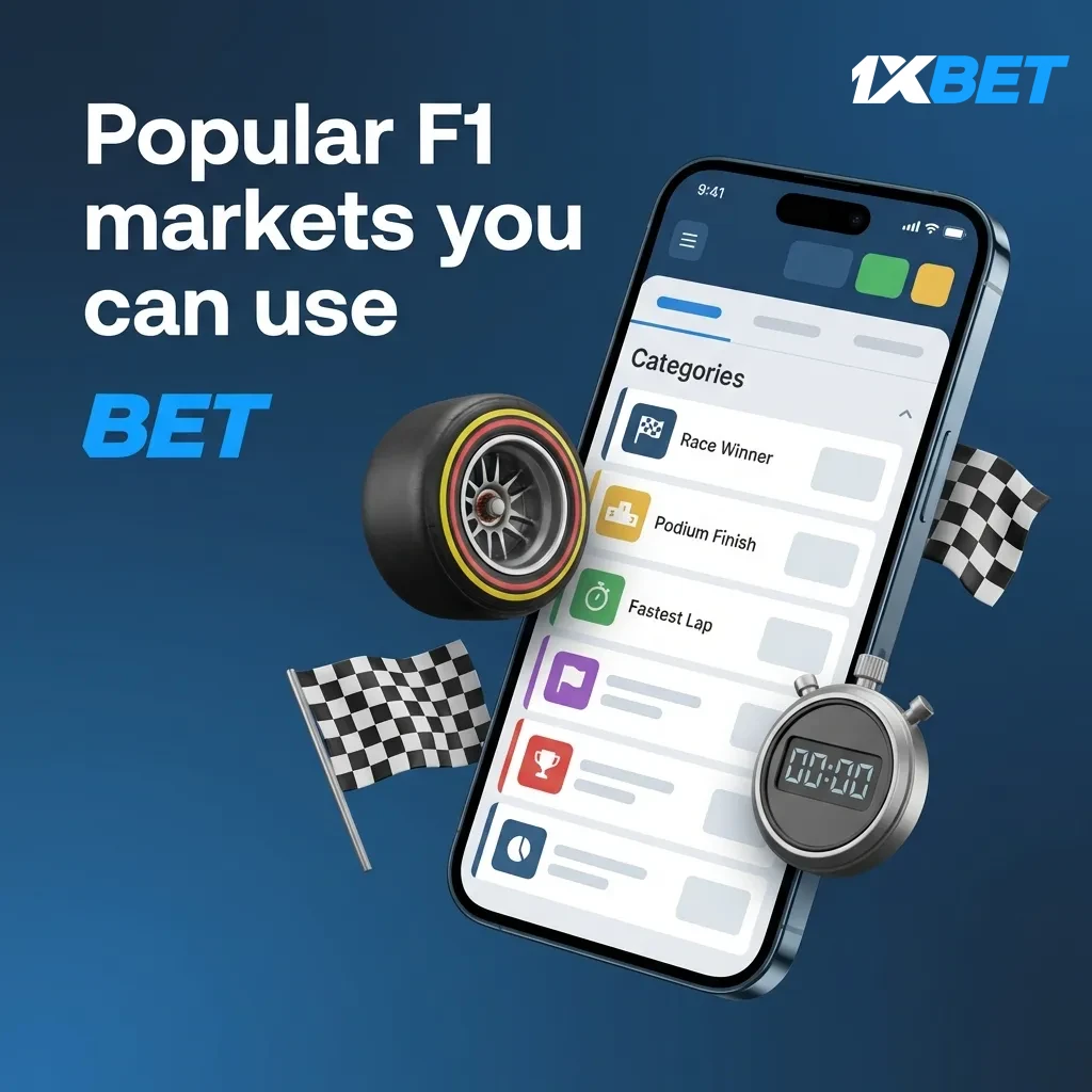 Popular F1 markets you can use